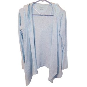 Calvin Klein cardigan. Light bluish/teal color. Size small.
